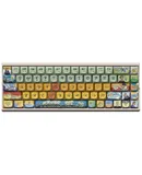 Lofree Mechanical Keyboard 68 Key Wireless Bluetooth Cute Red Axis Laptop, Van Gogh Theme