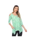 Women's Leopard Cold Shoulder Tunic
