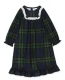 Holiday Blue Green Plaid Nightgown