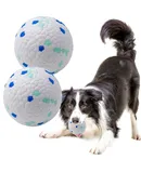 Dog Balls Toys for Aggressive Chewers, Indestructible Durable Bouncy Floating Balls for Dogs to Fetch, Durable Solid Rubber Ball for Training Dog(2 PCS)