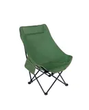 Outdoor folding chair high back moon chair camping portable beach fishing chair camping sketching chair-green