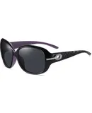 Women's Classic Retro Large Frame Polarized Sunglasses UV400
