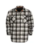 Gioberti Mens Checkered Flannel Jacket w/ Velvet Underlining