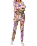 Blumin Floral Tie Dye Jogger Set - Plus In Multi