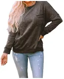 Full Time Purchase Acid Wash Pullover Sweatshirt In Antique Grey