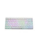Ningzhi NIZ electrostatic capacitance keyboard 1ms response white three-mode [Bluetooth wired and wireless] RGB backlight 84V6pro35g no backlight GT dynamic contact e-sports version