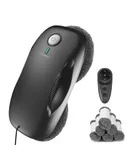 Tosima W2 Window Cleaner Robot, Automatic Cleaning with Intelligent Path Planning, 3800Pa Suction Power, Edge Detection Technology, Remote Control-BLACK