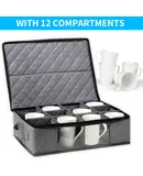 Coffee cup storage box Red wine glass storage box for mobile teacups and tea sets 
17x 13x 5inch