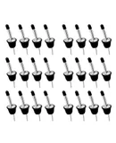Aoresac 24 Packs Liquor Bottle Pourers for Alcohol Stainless Steal Liquor Bottle Dispensers Speed Pourers for Spirits Bottles with Rubber Dust Caps