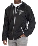 Zubaz Men's Nfl Atlanta Falcons Hoodie With Team Color Viper Liner In Black
