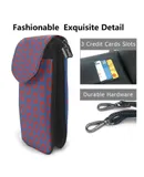 Phish Donut Pu Leather Crossbody Phone Bag Card Slots Flip Phone Purse With Adjustable Strap 7.6x4.9inch
