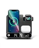 Three-in-one new multi-function clock wireless charger, watch headset wireless charger thermometer wireless charger 15W wireless charger