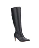 New York & Company Women's Piper- Croc Embossed Kitten Heel Knee-High Boots