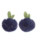 ebba™ Adorable Precious Produce™ 10.2cm Blueberry Rattle & Crinkle Set Blue Baby Stuffed Animal
