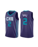 Men's Charlotte Hornets LaMelo Ball 2# Basketball Jersey Purple