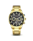 Men's Quartz Watch, Stainless Steel Chronograph Quartz Watch, Men's Rectangular Dial Pointer Watch