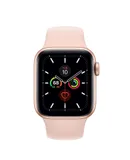 Apple Watch Series 4 (GPS, 44MM) - Gold Aluminum Case with Black Sport Band (Renewed)