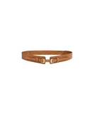 Belle & Bloom Women's London Fog Leather Waist Belt in Brown