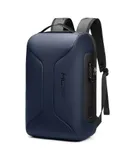 MingLu Business Smart Backpack Waterproof fit 15.6 Inch Laptop Backpack with USB Charging Port,Travel Durable Backpack-Blue