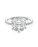 Rodiffy Moissanite 3.0 Ct Round Cut 6 Prong Promise Rings For Women