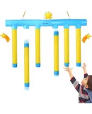 2025 Upgrade Reflex Challenge Game, Hand Eye Coordination Training Toy, Reaction Training, Drop Stick Game, Hand Speed Challenge Game,Catching Sticks Game, Adjustable Speed Catching Game，Blue