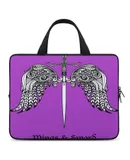 Sword, Cross, Wings Laptop Bag Women Man 10 12 13 15 17 Inch Office Notebook Travel Computer Handbag Waterproof Bag Notebook Cover
