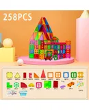 Skyscraper Supreme Pack-258 pieces set ※Free storage box※– 3D Magnet Building Blocks, Creative Imagination,