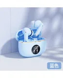 Wireless Earbuds, Bluetooth 5.3, with HD Microphone HiFi Stereo LED Display, Noise Canceling, 13mm Dynamic Drivers, Sport Waterproof 25H blue