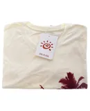 Womens Boyfriend Tee - Palms And Floral Sunset by Delsol for Women - 1 Pc T-Shirt (S)