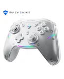 Machenike G5 Pro Wireless Gaming Controller for Windows PC,Switch,IOS&Android,PC Controller Hall Effect Joystick＆Triggers/Gyroscope,RGB Lights (White)
