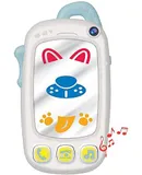 Baby Selfie Toy Phone with Easy-Press Buttons & Light-up Mirror Baby Phone for 9+ Month Old Play Phone Baby Musical Toys to Encourage Tummy Time, for Babies