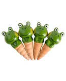 4 Pieces Cartoon Automatic Watering Pegs Clay Dripper for Terracotta Plants Garden Outdoor Indoor