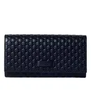Gucci Women's Black Microguccissima Continental Flap Wallet