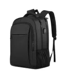 Laptop Backpacks,Travel Backpack,20 Inch Laptop Backpack,with USB Port College School Rucksack Bag Backpack Gifts for Him Men Women, Black