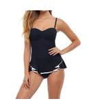 Profile By Gottex Bandeau Strapless Shirred Swimdress In Pro Belle Curve Black