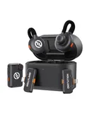 Hollyland Lark M2S Ultimate Combo (Camera RX+USB-C RX+Lightning RX) Wireless Lavalier Microphone for iPhone/Camera/Android/PC, Compact Mic, Titanium Clip, Noise Cancelling, Content Creation