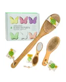 Pursonic Aromatherapy Bath Bombs & Bamboo Spa Brush Bundle – Relax, Refresh & Rejuvenate Naturally