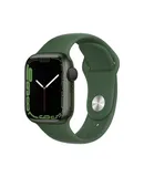 Apple Watch Series 7 (GPS, 41MM) -Midnight Aluminum Case with Green Sport Band ( Excellent Refurbished)