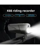 1080P HD Bicycle Motorcycle Outdoor Riding Anti-Shake Ultra Wide Angle Cell Phone Interconnected Recorder Flashlight