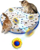 No Glue Refillable Jumbo Cat Scratcher, Stylish and Practical, Easy to Assemble, Made of Recycled Corrugated Cardboard, Protects Furniture