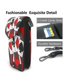 Artistic Fun Playing Cards Abstract Art Pu Leather Crossbody Phone Bag Card Slots Flip Phone Purse With Adjustable Strap 7.6x4.9inch