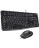 Logitech - MK120 Full-size Wired Membrane Keyboard and Mouse Bundle for Windows with USB Plug-and-Play - Black