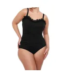 Profile By Gottex Plus Size Scoop Neck One Piece Swimsuit In Hula Dance Black