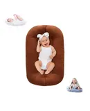 Baby Lounger for Infants Babies 0-12 Months, Bionic Organic Lounger for Baby, Soft Cotton Breathable Infant Floor Seats & Loungers for Newborn Baby Shower Gifts