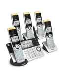 Vtech 5-Handset Cordless Phone with Super Long Range, Bluetooth Connect to Cell, Smart Call Blocker and Answering System
