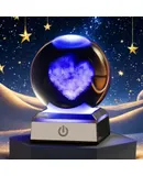 3d Solar System Model Crystal Ball 80mm 3.15inch - Outer Space Astronomy Gifts Room Decor Crystal Sphere Unique Gifts For ,Love cloud model