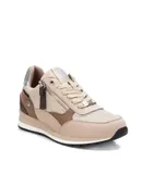 Xti Women's Lace-Up Sneakers In Beige/khaki