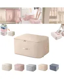 Ultra Space Saving Self Compression Organizer,2025NEW Heavy Duty Moving Bags,Storage Tote for Space Saving,Self Compression Moving Organizer Bags for Comforters,Clothes,Blankets(Apricot,XL)