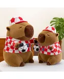 Football player Capybara Plush Toy - 9 Inch Football player Capybara Stuffed Animal, Capibara Cute Plushie Doll Pillow, Perfect Hugging Gift for Kids