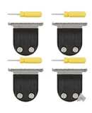 4x BaByliss Pro Stainless Steel Adjustable Zero Gap Replacement T-Blade Fits FX59, FX69 #FX5969